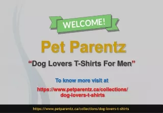 Dog Lovers T-Shirts For Men