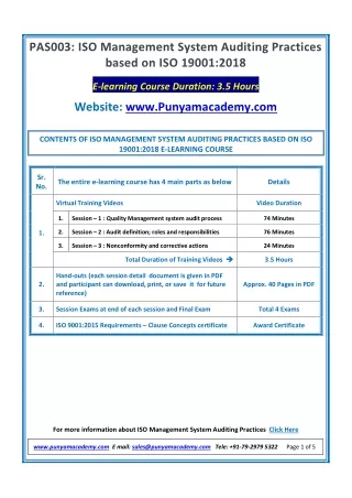 pas003 iso management system auditing practices