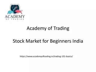 Stock Market for Beginners India
