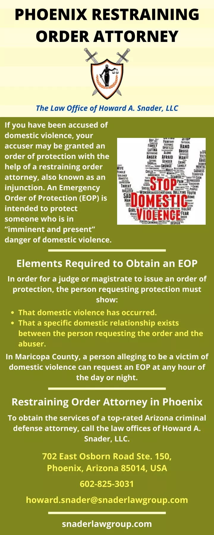 phoenix restraining order attorney