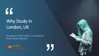 Why Study in London - the Capital City of the UK