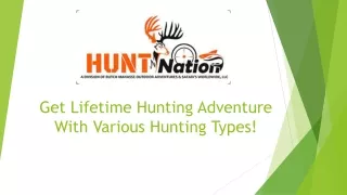 Best Outfitter for Hunting Trips | Hunt Nation