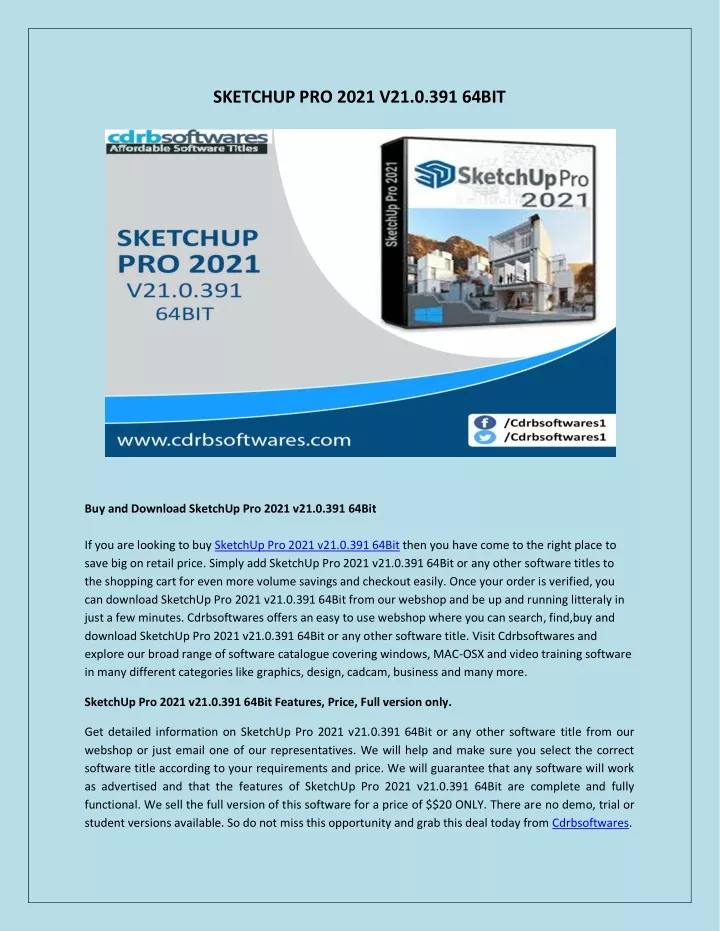 sketchup pro 2021 v21 0 391 64bit