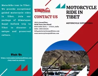 Top Motorcycle Ride in Tibet