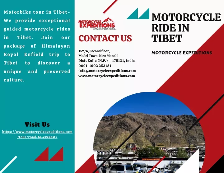 motorbike tour in tibet