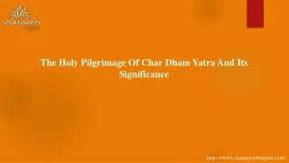 the holy pilgrimage of char dham yatra