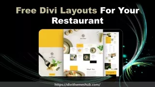 Free Divi Layout For Your Restaurant