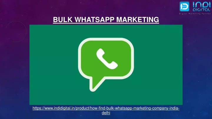 bulk whatsapp marketing