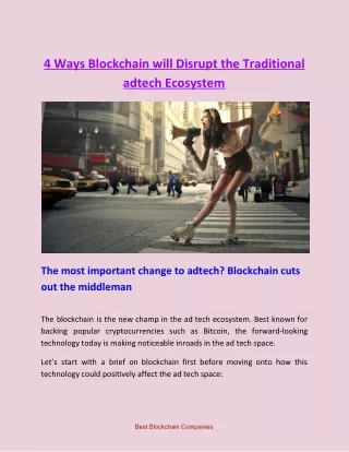4 ways blockchain will disrupt the traditional