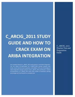 c arcig 2011 study guide and how to crack exam