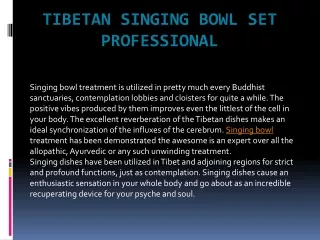 tibetan singing bowl set professional