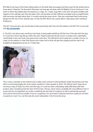 bts merch has many of the finest selling artists
