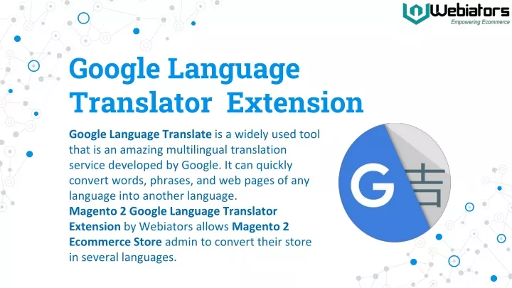 google language translator extension