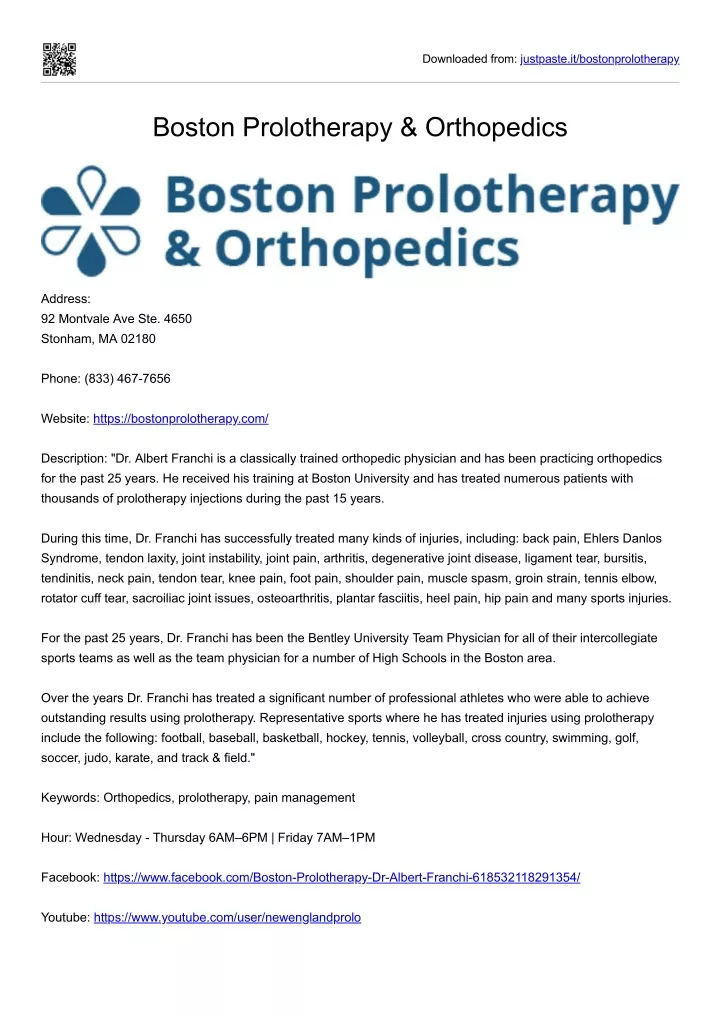 downloaded from justpaste it bostonprolotherapy