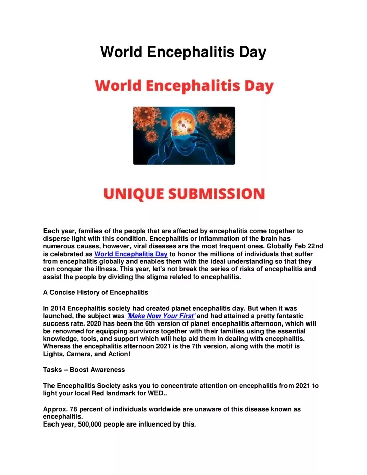 world encephalitis day