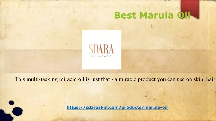 best marula oil