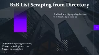 b2b list scraping from directory