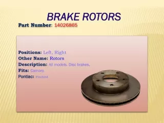 brake rotors