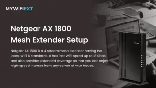 Netgear EAX20 Wifi Range Extender Setup | AX1800