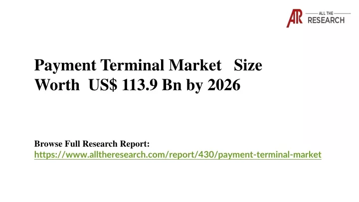 payment terminal market size worth