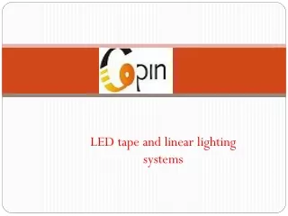 led tape and linear lighting systems