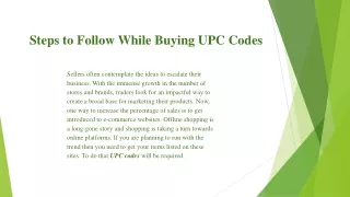 How To Buy UPC Codes For Amazon