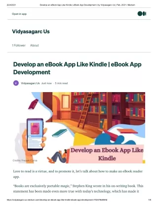 Develop an eBook App Like Kindle | eBook App Development