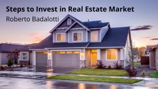 Steps To Invest In Real Estate