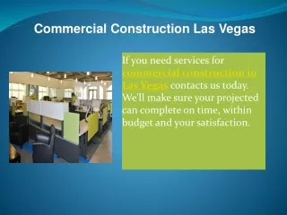 Commercial Construction Las Vegas