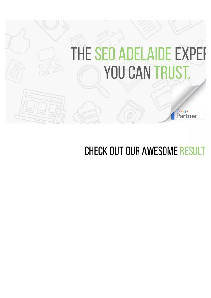 the seo adelaide exper you can trust