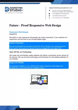 Responsive Web Design Company in India | Digital Marketing Studio