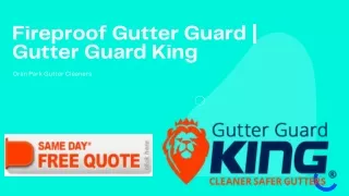 Fireproof Gutter Guard
