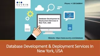 Database Development & Deployment Services In New York, USA