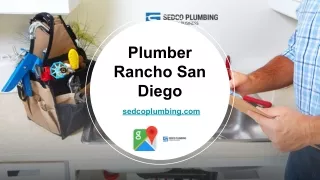 Plumber Rancho San Diego