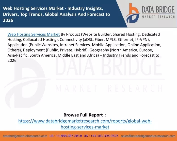 web hosting services market industry insights