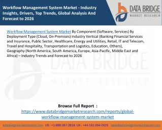 workflow management system market industry