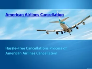 American Airlines Cancellation