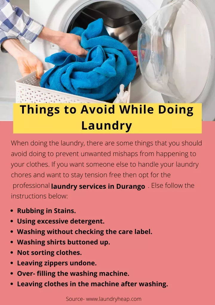 things to avoid while doing laundry