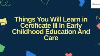 Childcare Course