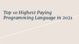 top 10 highest paying programming language in 2021