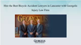 Hire the Best Bicycle Accident Lawyers in Lancaster with Georgelis Injury Law Firm