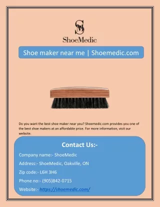 shoe maker near me shoemedic com