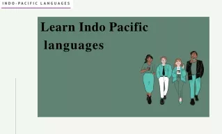 learn indo pacific languages