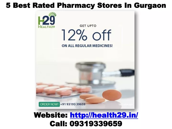 5 best rated pharmacy stores in gurgaon