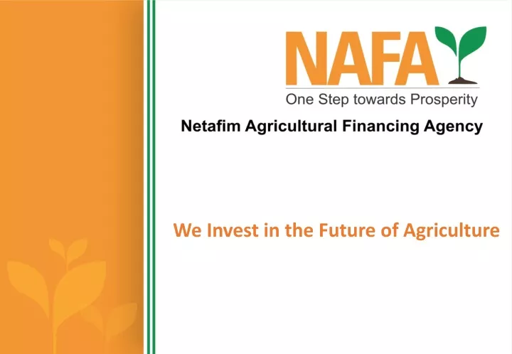 we invest in the future of agriculture