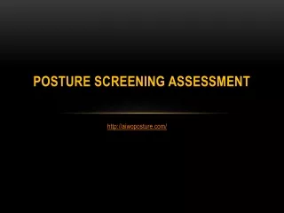 posture screening assessment