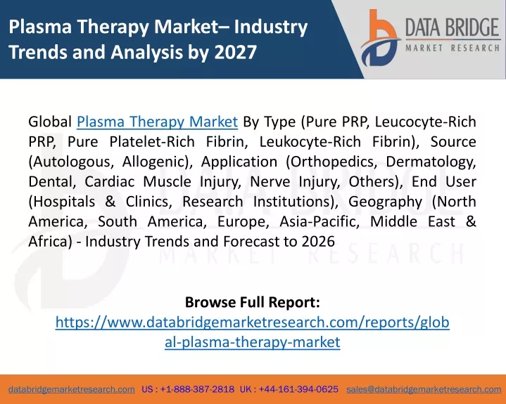 plasma therapy market industry trends
