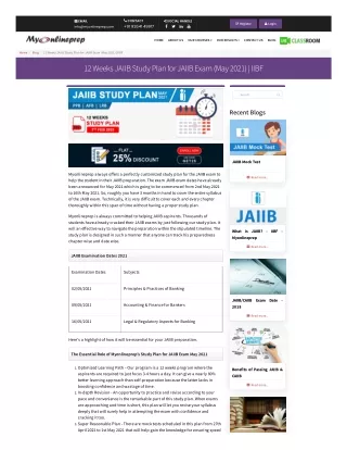 12 Weeks JAIIB Study Plan for JAIIB Exam (May 2021) | IIBF