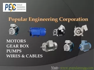 Motors, Pumps, Gear Box Supplier in Mumbai