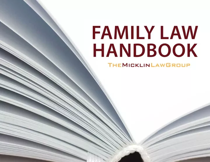 family law handbook